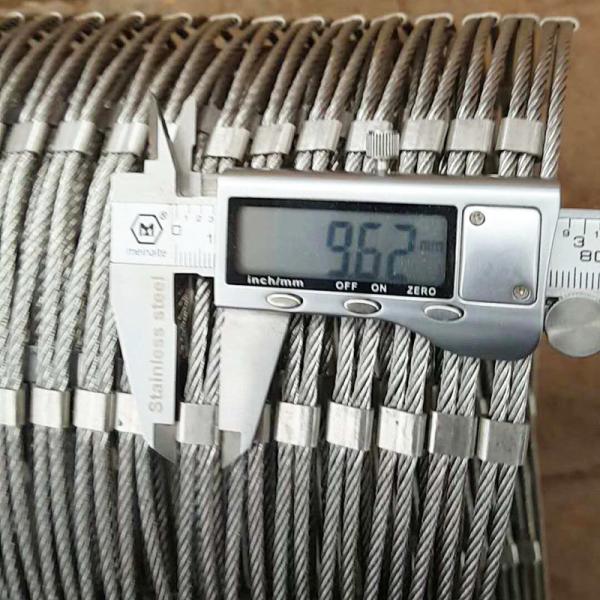 1.2mm 316l Stainless Steel Cable Mesh Rhombus Hole