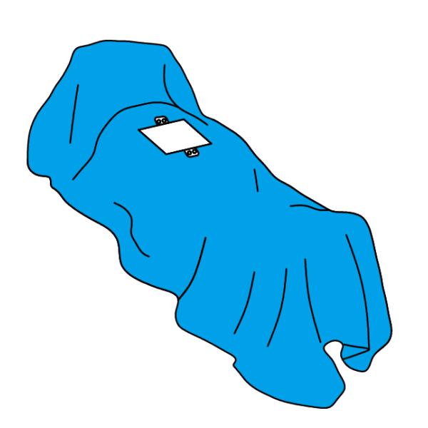 Хирургическое лапароскопии устранимое задрапировывает с медицинским фильмом взреза держателя 3M мешка и трубки