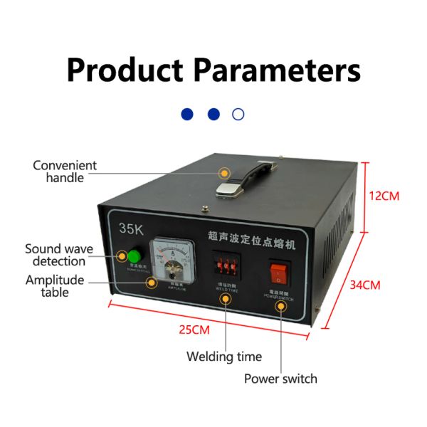 Precision Welding Ultrasonic Plastic Welding Machine 35KHz Handheld Portable Type