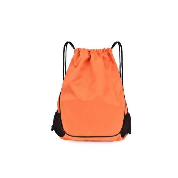 Water Resistant Polyester Unisex Custom Drawstring Backpack With Adjustable