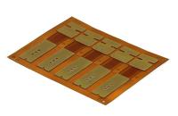 Iso de cobre pesado 14001 de Flex Pcb Led Ts 16949 do ouro da imersão de 18um Fpc