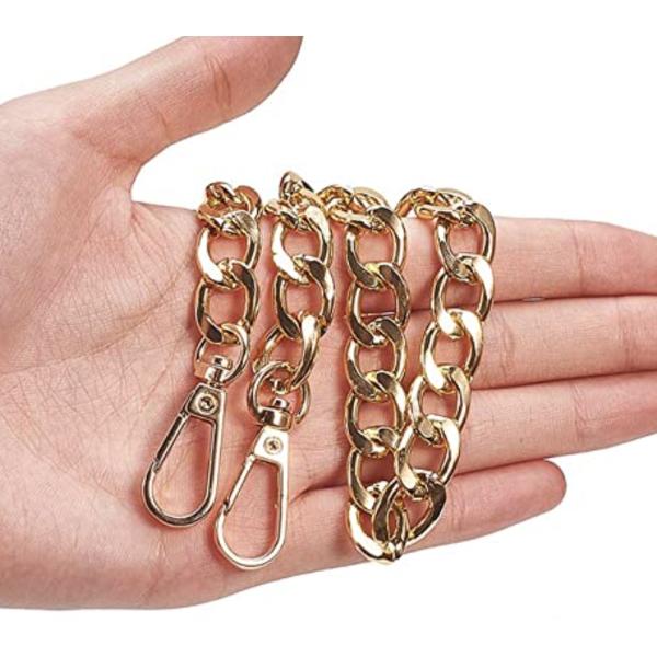 Resistencia de desgaste indecolorable de cadena del monedero del embrague del metal de cobre amarillo versátil del bolso ISO