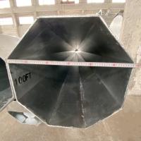 100FT Transmission Steel Pole Tower Polygonal Electric Power Steel Galvanized Metal Tubing