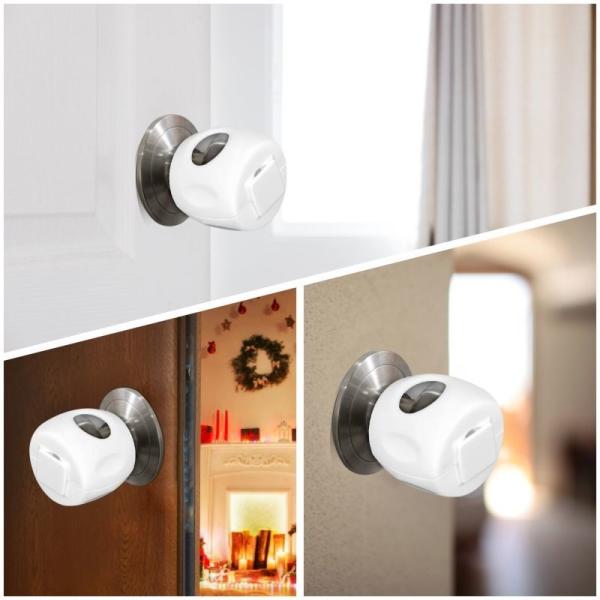 Prodigy Plastic Baby Safety Lock 62x66mm White Color For Door Handle