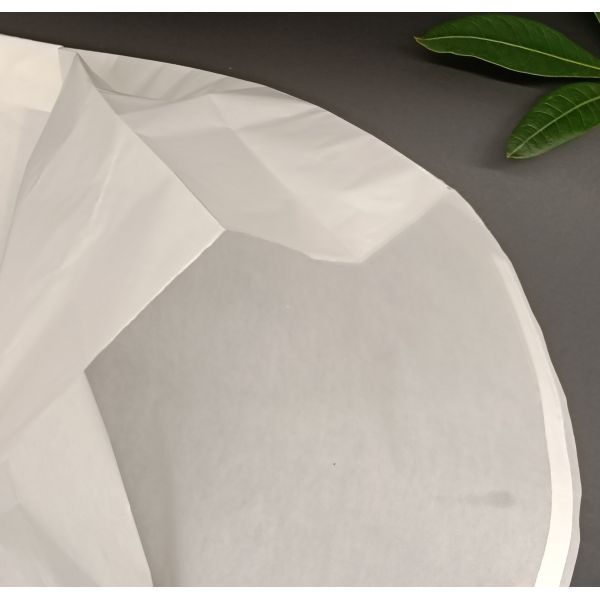 Sacs en papier vitreux blancs à fond tranchant Emballages résistants à la graisse écologiques pour les aliments secs et l'artisanat