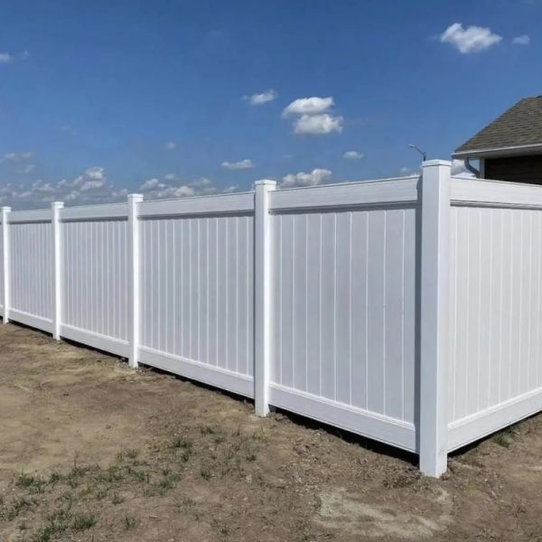 6FT Height 8ft Width Plastic PVC Privacy Fence UV Resistance