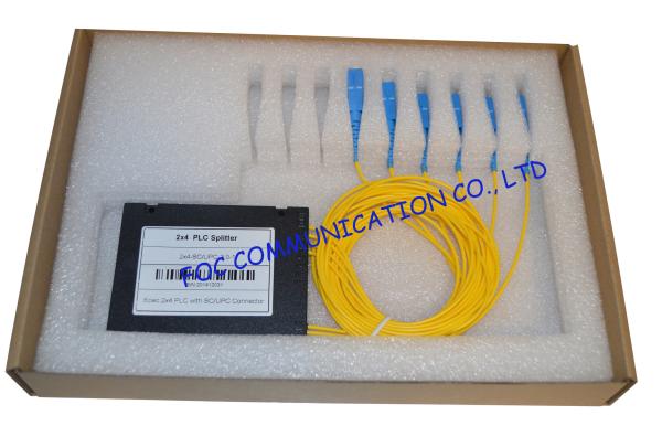 2XN Series Fiber PLC Splitter , Planar Lightwave Circuit Optical Fiber Splitter