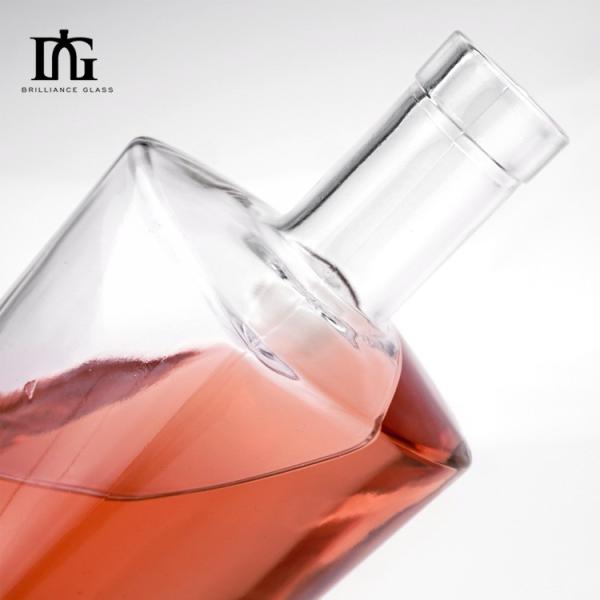 Cap Type Cork Screw Both 750ml Glass Liquor Bottle for Whiskey Gin Vodka Spirit Wine