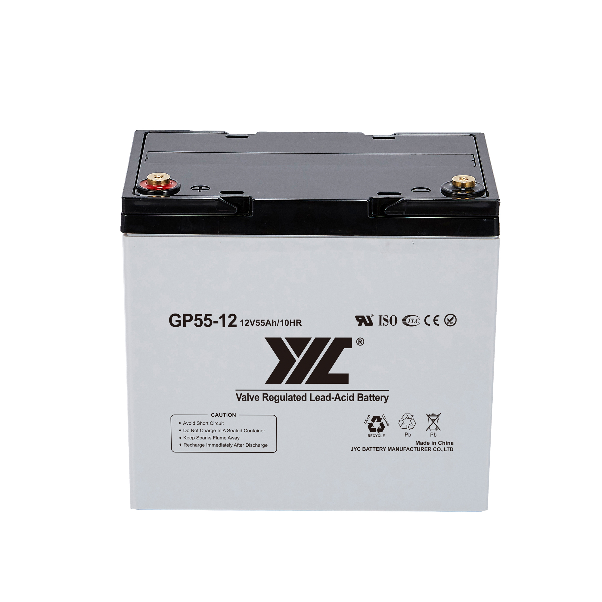 12V 55AH Railroad Signal Battery / Traffic Control Battery Customized