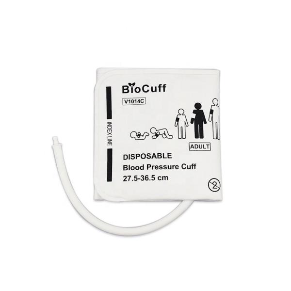 Adult Disposable NIBP Cuff Single Tube 36.5cm Non Woven Adult Nibp Cuff