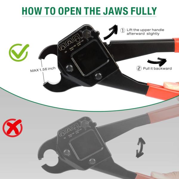 Эргономический легковес гофрируя инструмента PEX для колец меди дюйма 1/2