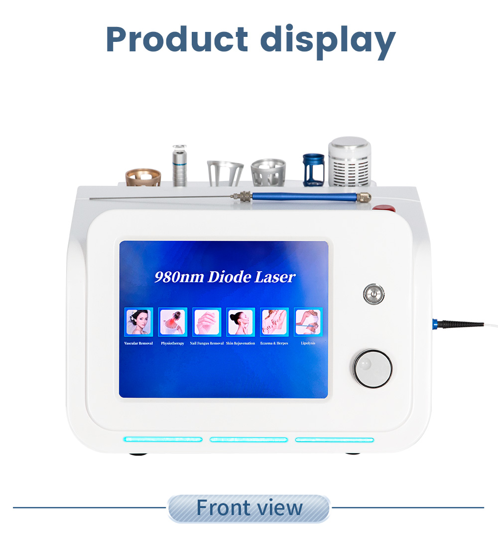 6 In1 980nm Fiber Laser 1470nm Dual Waves Laser Lipolysis Vascular Treatment Skin Rejuvenation Device Oem Odm Factory Supply