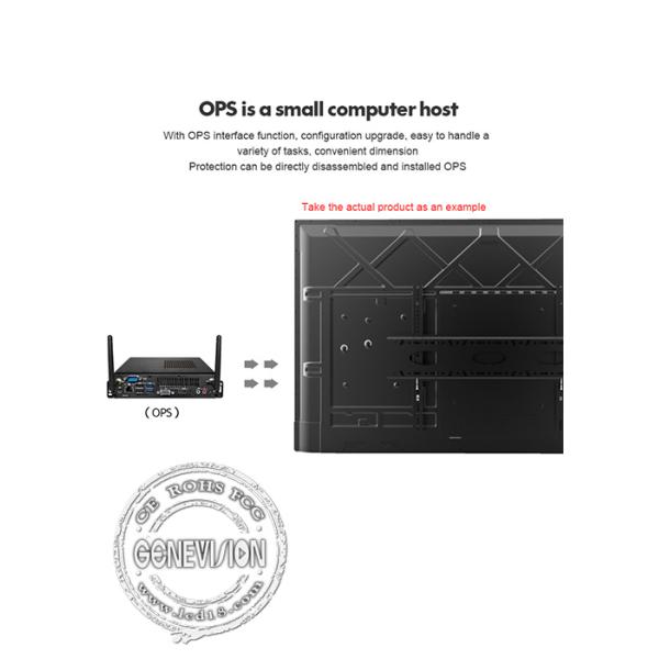 андроид 8,1 OPS I3 I5 I7 умное взаимодействующее Whiteboard 65in