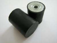 Los soportes de choque de goma cilíndricos de E-PF alisan la superficie con color negro