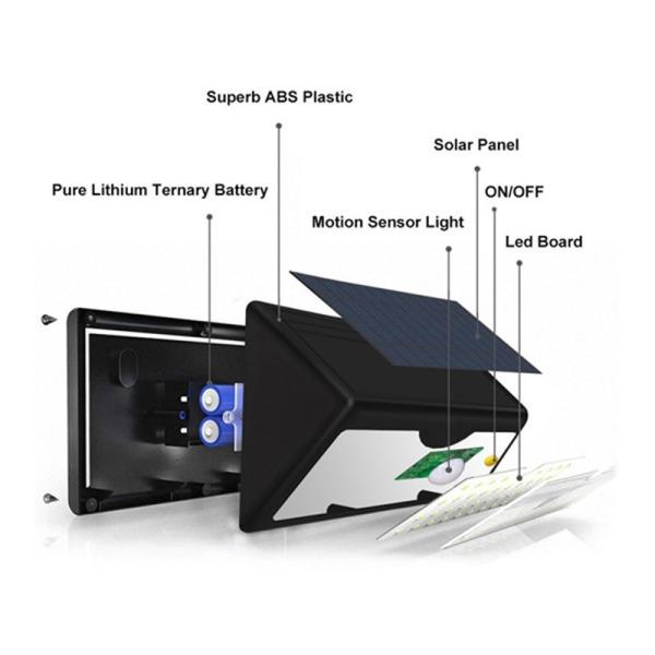 Горячая стена продажи IP65 установила лампы света датчика движения СИД свет СИД светлой солнечной чувствительной аварийной на открытом воздухе солнечный