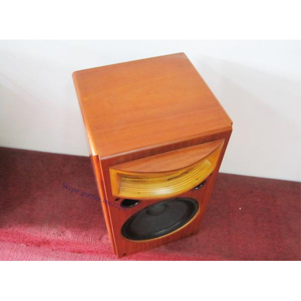 Best Sound Quality Wooden Finished Bookself Audio Speaker With Cover For Cinema Room