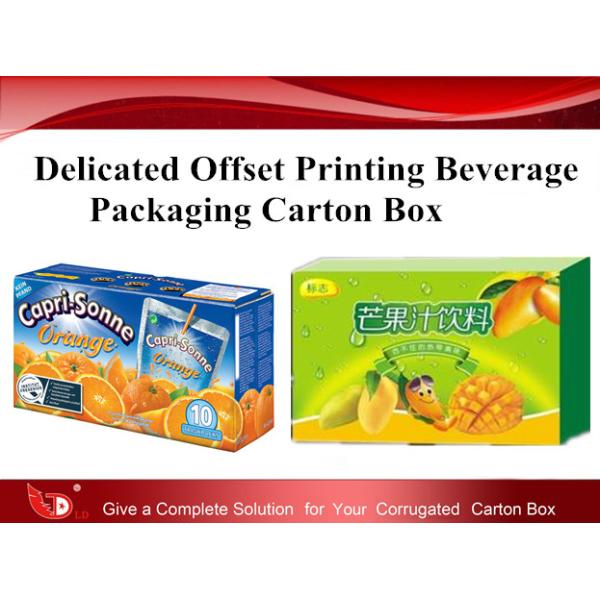 Delicated Offset Printing Beverage Packaging Carton  Box