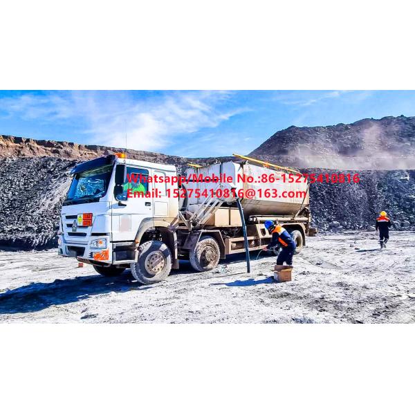 Ordinaire Capacités de charge élevées Camions à grande capacité 15/20/25 tonnes Explosif pétrolier d'ammoniac lourd Camion ANFO MMU MEMU Pour la Mongolie DR CONGO PERU Ghana Mining Blasting Avec fiabilité de la sécurité