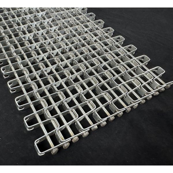 304 316 Stainless Steel Great Wall Mesh Belt Horseshoe U-shaped Honeycomb Conveyor Belt  for Washing Draining and Drying