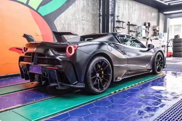 Auto Parts ForFerrari 488 Body Kit 488 Upgraded MSY Style Front and Rear Bumper Spoiler Carbon Fiber Body Kit