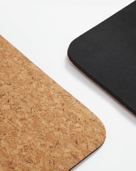 Skid Resistance Soft Cork Yoga Mat Anti Static Eco - Friendly For Relaxation