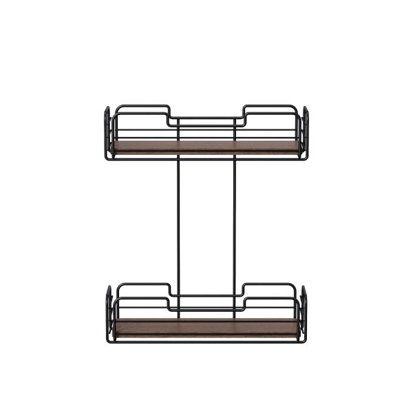 Carrinho de chuveiro de aço inoxidável sem perfuração Organizador montado na parede para artigos essenciais do banheiro