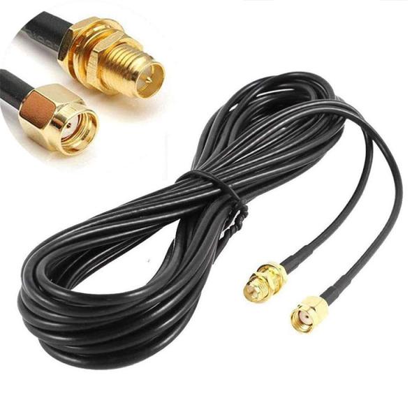 RG174 Coaxial RP SMA Male to RP SMA Female Antenna Extension Cable for Wifi Router Security Camera