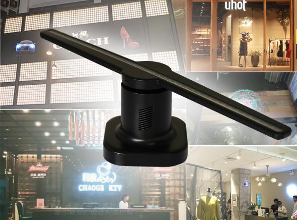 Rotating Portable Holographic Display Small Hologram Projector PC+ABS Black Material
