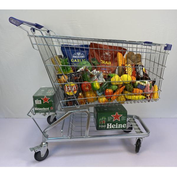 тип стальная корзина металла тележек бакалеи ночного магазина 240L прочный немецкий