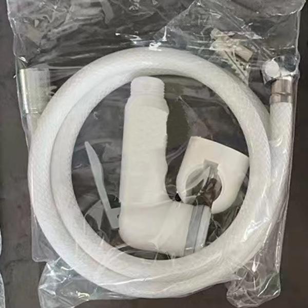 Effortlessly Keep Your Body Clean with White ABS Bidet Spray and Self-cleaning Nozzle