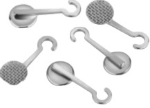 Enlace de gancho de deslizamiento base redonda izquierda y derecha 10 pcs pk ortodoncia soporte auxiliar