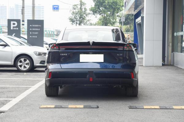 Changan Dark Blue SL03 Sedan Electric Car Mini New Energy Left Side Steering Car