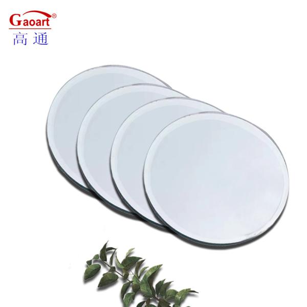 Adesivo sem enquadramento ondulado de comprimento completo grande redondo 80Cm Decoração espelho banho para sala de estar
