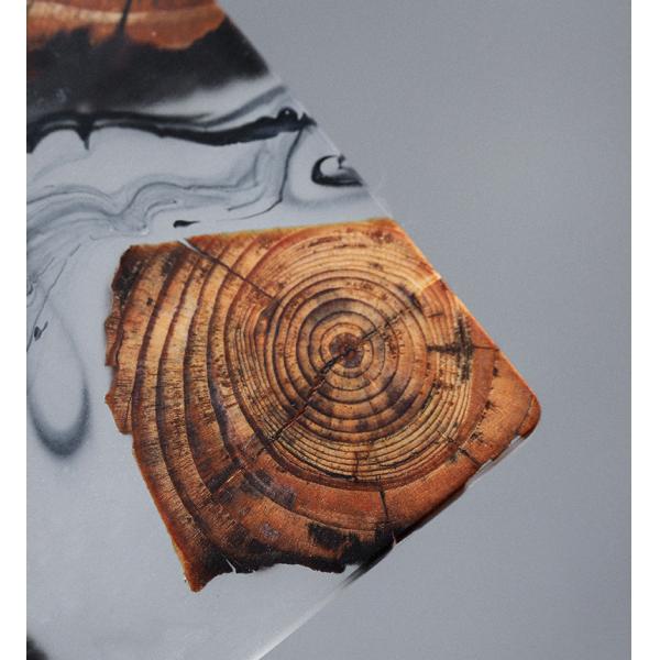 Epoxy Resin and Wood Coasters with Customized Multi Functional Design Printing burned