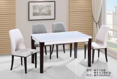 niform Texture Stone Wood Coffee Table , 6 Pieces Modern Oak Dining Table