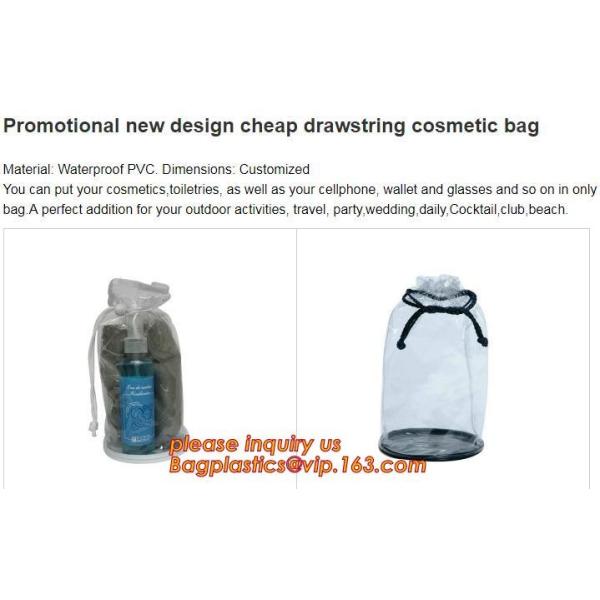 vinyl drawstring organza gift bags, PVC Drawstring cosmetic clear vinyl bags, Drawstring Bag For Gift Packaging, eva, tp