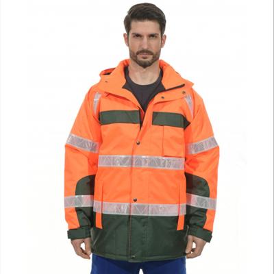 segurança olá! Vis Workwear Jacket Windproof And de 300D Oxford impermeável