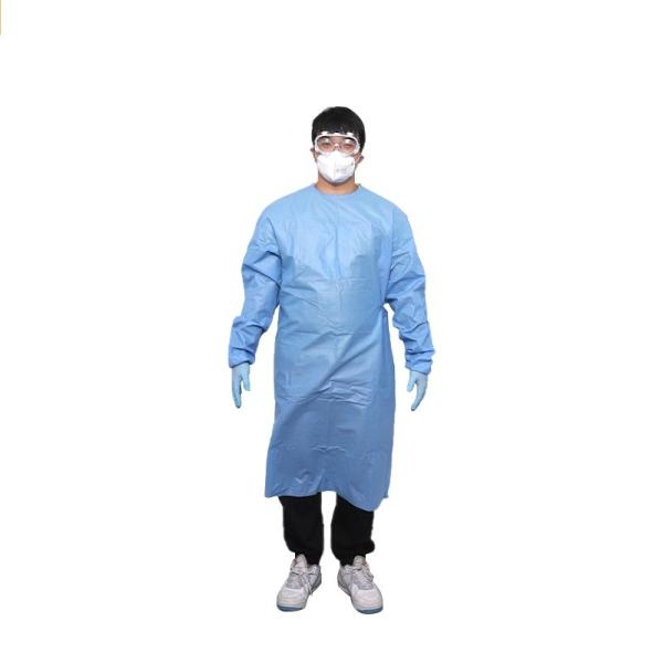 Non Sterile EN13795 Long Sleeve Disposable Hospital Gown