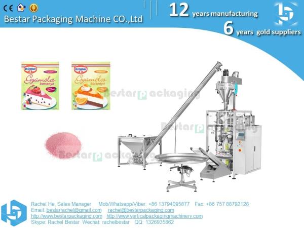 Automatic powder packing machine flour packaging machine with auger filler and screw feeder