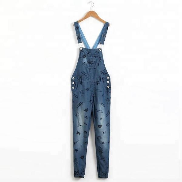 8 - 16 Years Teen Girls Denim Clothes Suspender Jeans Bib Pants Custom Design