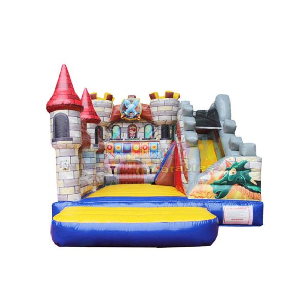 Glissière gonflable de videur de bâche d'hôtel sautant le château plein d'entrain