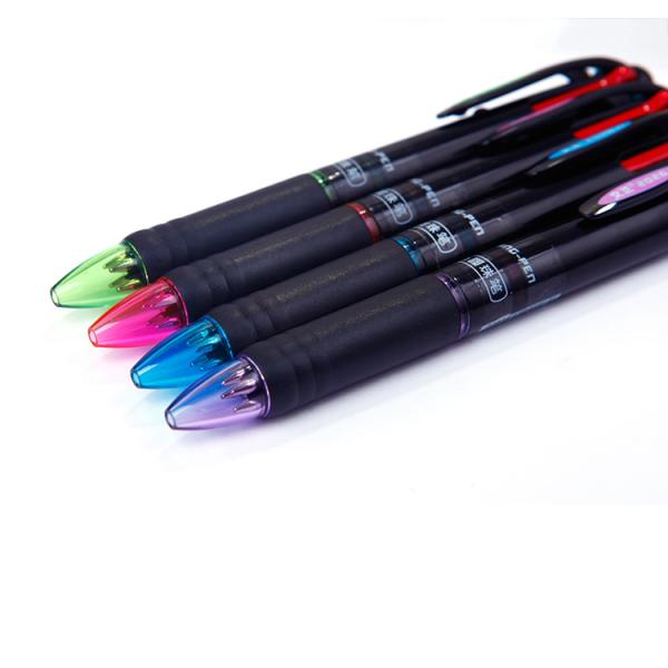 OEM/ODM Acceptable 4 Color 0.7mm Plastic Transparent Shuttle Pens for Office Writing
