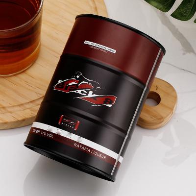 PMS que imprime 750ml o álcool Tin Barrel CMYK para a vodca do cocktail do uísque