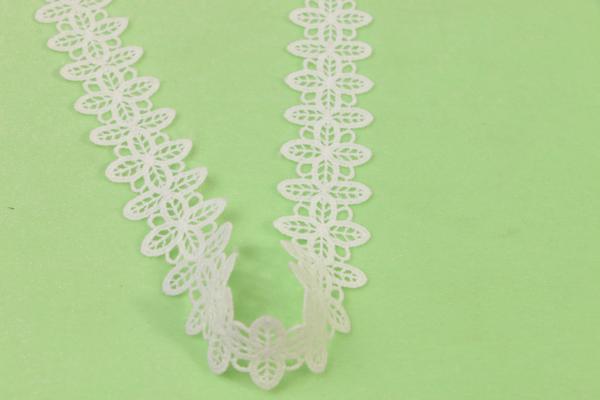 Symmetrical Guipure Water Soluble Lace 100% Polyester 1.1 Inch Ribbon