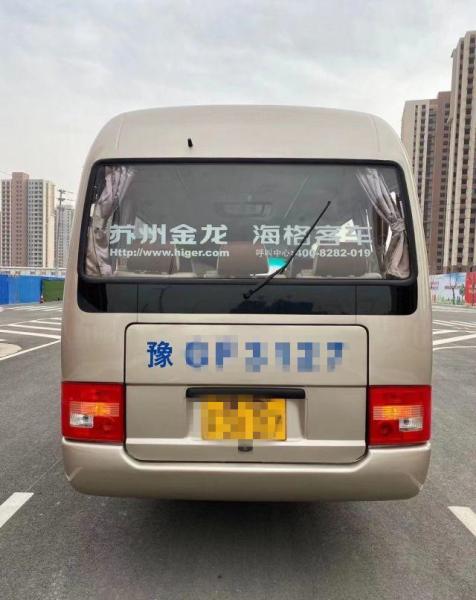 2015 Year 10 Seats Used Higer Coaster Bus , Used Mini Bus Coaster Bus 86kw With Luxury Seats For Business