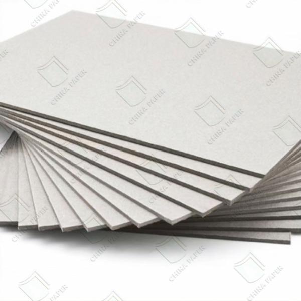 300-1000gsm Grey Chip Board Sheet Smooth Surface High Stiffness For Packaging Box