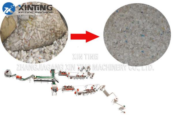 18mm Plastic Recycling 300kg/Hr Pet Bottle Washing Line