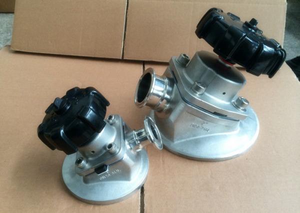 Aseptic Sanitary Diaphragm Valves Tri Clamp Tank Bottom Valve With Low Turbulence