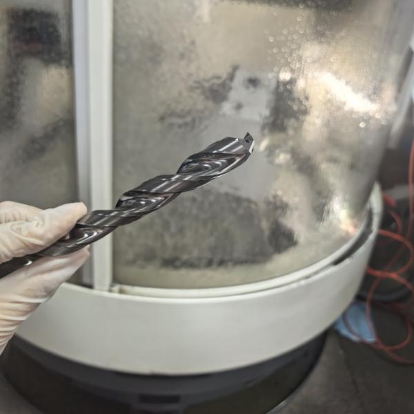 High Hardness Deep Hole Solid Carbide Twist Drill Bit 16mm With Internal Coolant