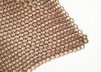 Malha do anel do metal de Chainmail do diâmetro do fio de cobre 1.2mm para o divisor do espaço